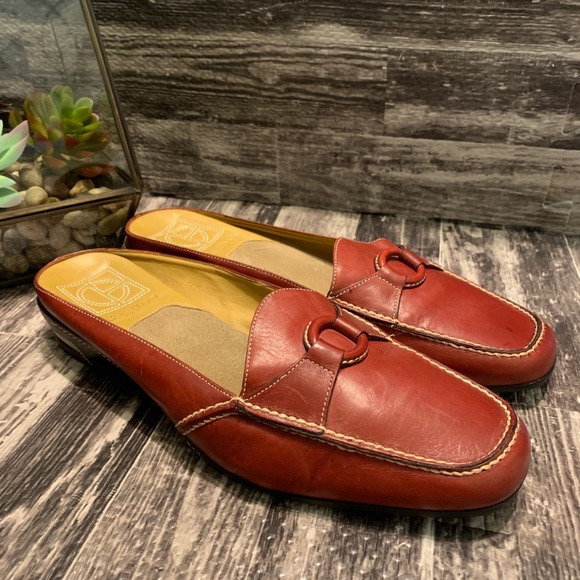 Cole Haan Red Mule Slipper Slide Nike Air Shoes - Picture 5 of 7